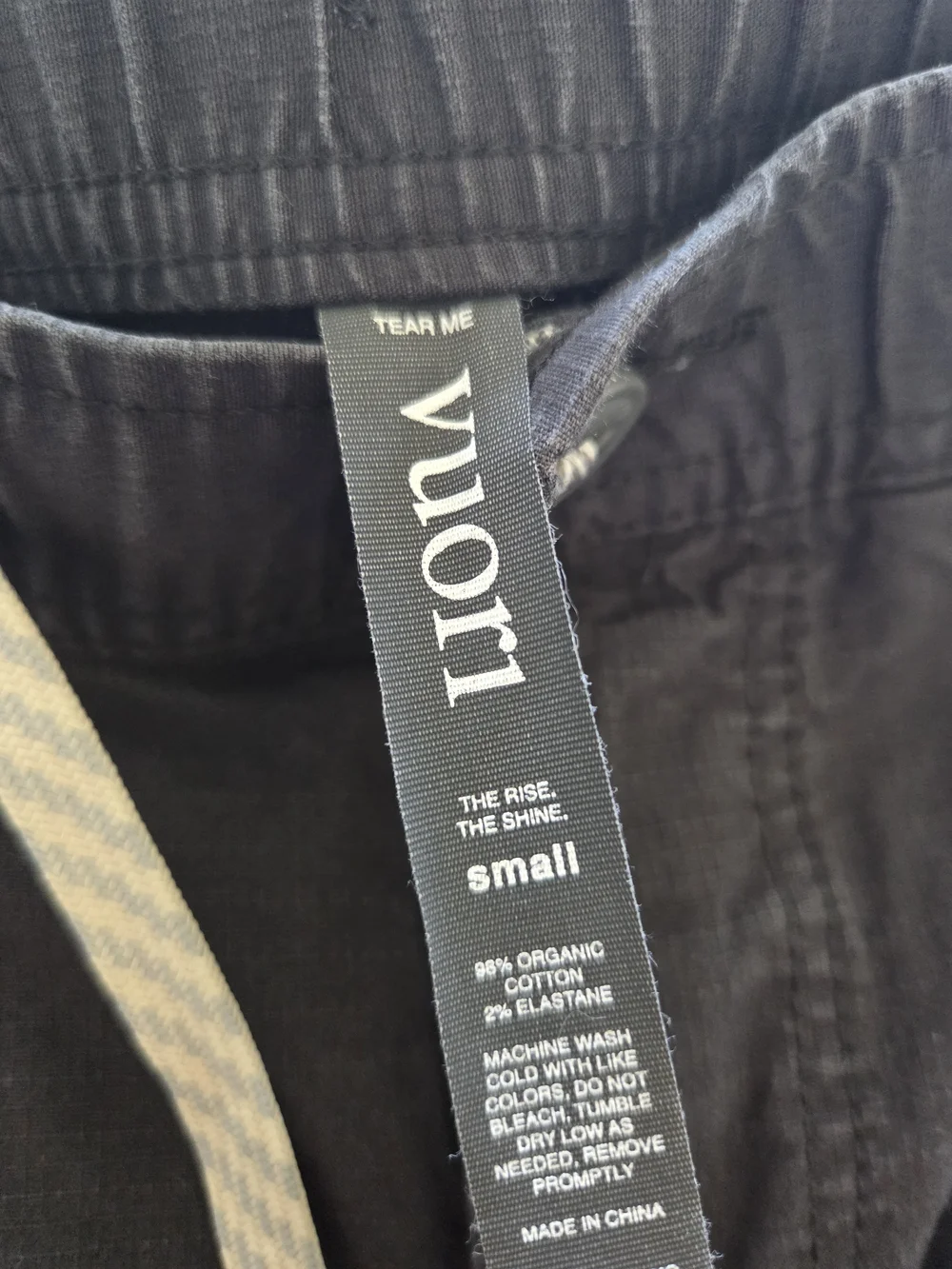 Vuori | Charcoal Drawstring Cargo Pants